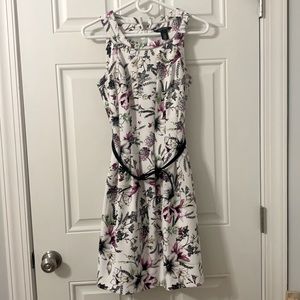 Flowered Fit & Flair dress. Worn once.